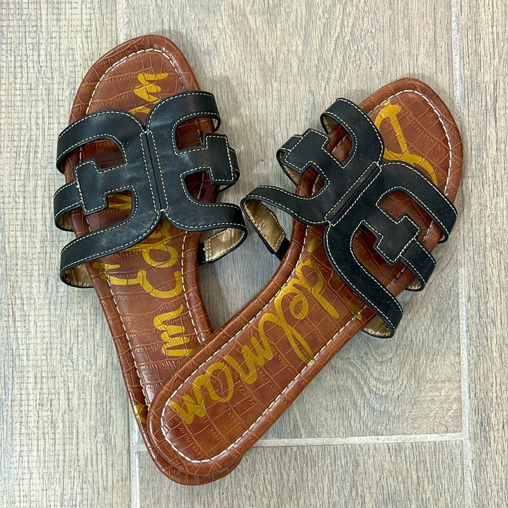 Sam Edelman Bay Slide Sandals Black - Size 9